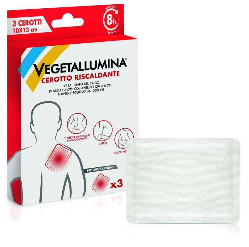 VEGETALLUMINA CEROTTO RISCALDANTE 3 PEZZI - Farmaciapacini.it