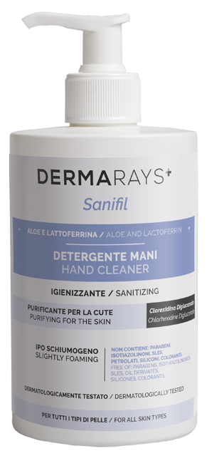 DERMARAYS SANIFIL DETERGENTE MANI IGIENIZZANTE ALOE E LATTOFERRINA 500 ML - Farmaciapacini.it
