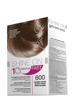 BIONIKE SHINE ON FAST TRATTAMENTO COLORANTE CAPELLI BIONDO SCURO 600 FLACONE 60 ML + TUBO 60 ML - Farmaciapacini.it