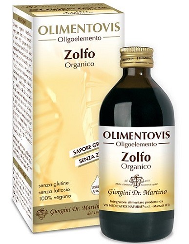 ZOLFO ORGANICO OLIMENTOVIS 200 ML - Farmaciapacini.it
