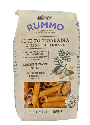 RUMMO PENNE RIGATE N 66 CECI DI TOSCANA E RISO INTEGRALE 300 G - Farmaciapacini.it
