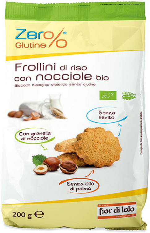 ZER%GLUTINE FROLLINI DI RISO CON NOCCIOLE SENZA GLUTINE 200 G - Farmaciapacini.it