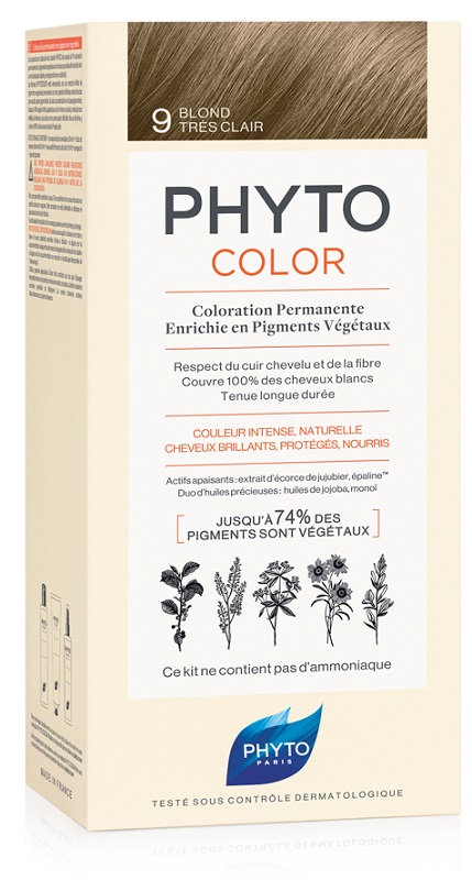 PHYTOCOLOR 9 BIONDO CHIARISS 1 LATTE + 1 CREMA + 1 MASCHERA + 1 PAIO DI GUANTI - Farmaciapacini.it