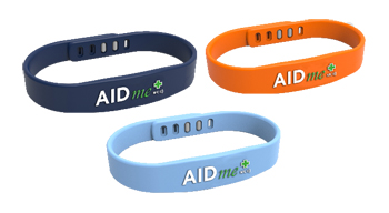 AIDME BRACCIALE SALVAVITA BLU CON SISTEMA NFC - Farmaciapacini.it