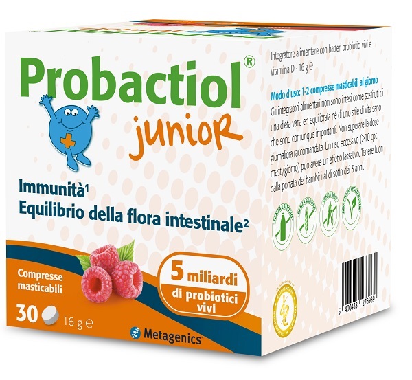 PROBACTIOL JUNIOR 30 COMPRESSE MASTICABILI NEW - Farmaciapacini.it