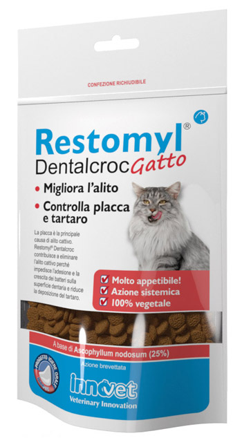 RESTOMYL DENTALCROC GATTO BUSTA 60 G - Farmaciapacini.it