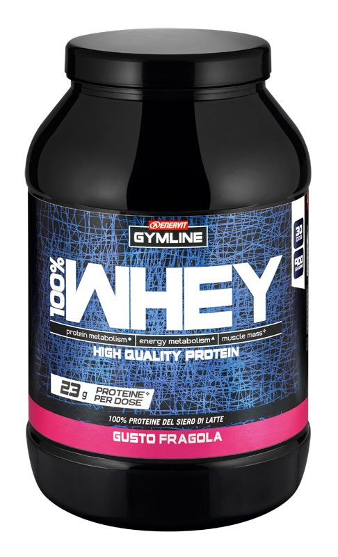 GYMLINE 100% WHEY CONCENTRATE FRAGOLA 900 G - Farmaciapacini.it