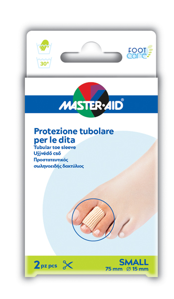TUBO IN GEL MASTER-AID ELASTICIZZATO S 7,5 CM 2 PEZZI - Farmaciapacini.it
