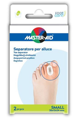 SEPARATORE DITA IN GEL MASTER-AID PER ALLUCE S 2 PEZZI - Farmaciapacini.it