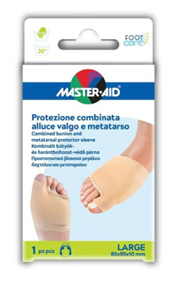 PROTEZIONE MASTER-AID PER ALLUCE VALGO E METATARSO L 1 PEZZO - Farmaciapacini.it