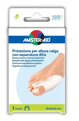 PROTEZIONE MASTER-AID PER ALLUCE VALGO CON SEPARATORE DITA INTEGRATO 1 PEZZO - Farmaciapacini.it