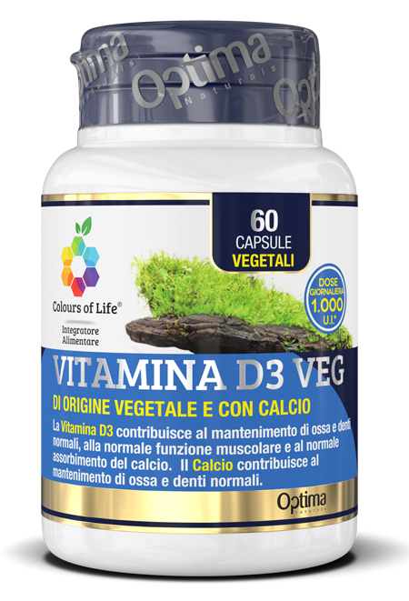 COLOURS OF LIFE VITAMINA D3 VEG 60 CAPSULE 500 MG - Farmaciapacini.it