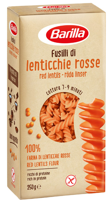 BARILLA FUSILLI LENTICCHIE ROSSE 250 G - Farmaciapacini.it