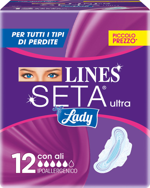 LINES SETA ULTRA LADY CON ALI 12 PEZZI - Farmaciapacini.it