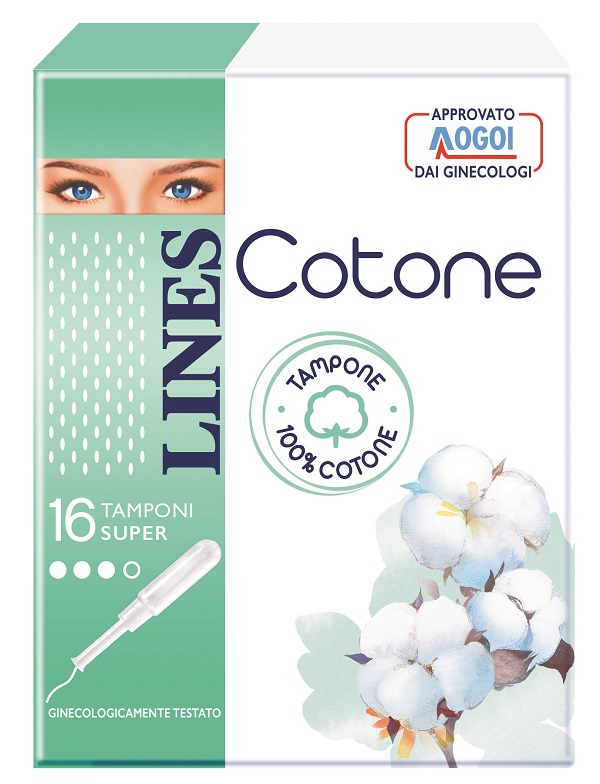 LINES COTONE TAMPONE SUPER 16 PEZZI - Farmaciapacini.it
