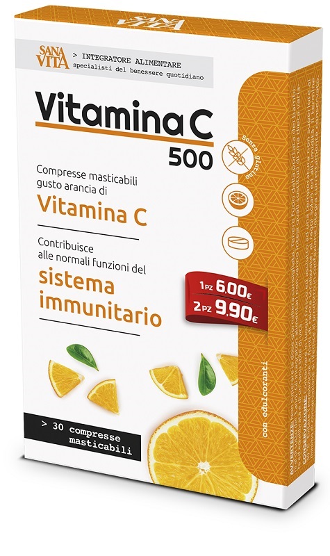 SANAVITA VITAMINA C MASTICABILE 30 COMPRESSE - Farmaciapacini.it