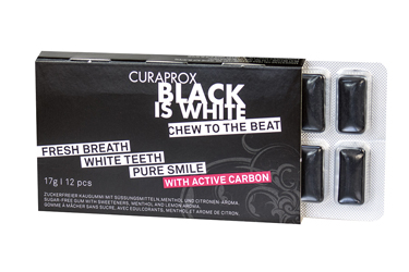 CURAPROX BLACK IS WHITE TO GO CHEWING GUM SLEEVE 12 PEZZI - Farmaciapacini.it