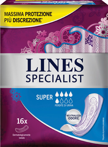 LINES SPECIALIST PANNOLONE SUPER FARMA 16 PEZZI - Farmaciapacini.it