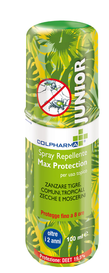 COLPHARMA SPRAY REPELLENTE MAX PROTECTIO JUNIOR DEET 19,50 100 ML - Farmaciapacini.it