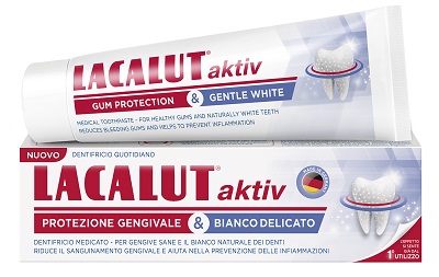 LACALUT AKTIV PROTEZIONE GENGIVALE & BIANCO DELICATO 75 ML - Farmaciapacini.it