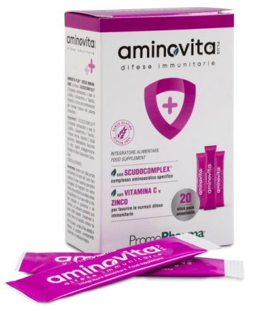 AMINOVITA PLUS DIFESE IMMUNITARIE 20 STICK PACK X 2,5 G - Farmaciapacini.it