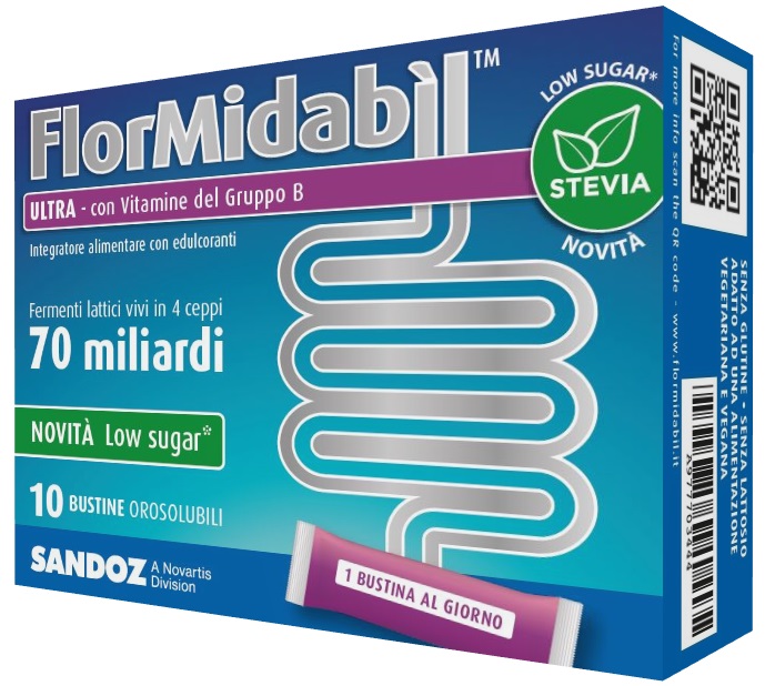 FLORMIDABIL ULTRA 10 BUSTINE CON STEVIA - Farmaciapacini.it