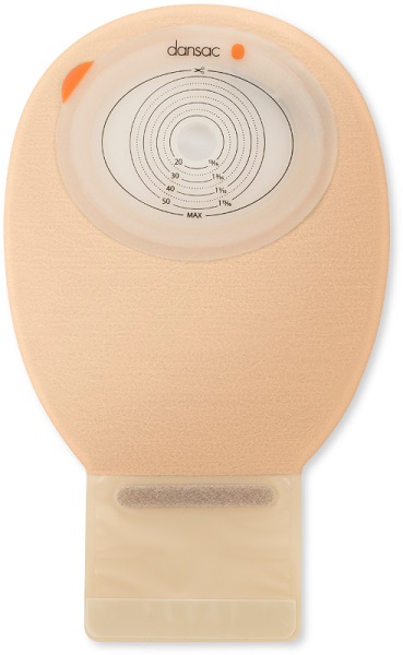 DANSAC NOVALIFE TRE 1 SACCA APERTA OPACA PIANA MAXI PER ILEOSTOMIA CON FINESTRA RITAGLIABILE 15-70X90 MM 550 ML 10 PEZZI - Farmaciapacini.it