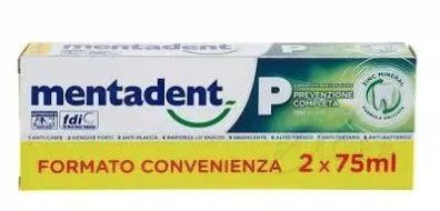 MENTADENT P 2 X 75 ML BITUBO PROMO - Farmaciapacini.it