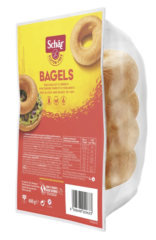 SCHAR BAGELS SENZA LATTOSIO 4 PEZZI DA 100 G - Farmaciapacini.it