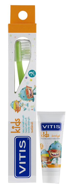 VITIS KIDS SPAZZOLINO + GEL 8 ML - Farmaciapacini.it