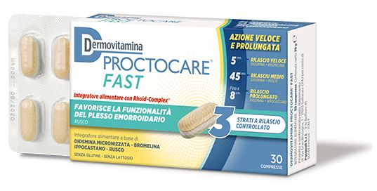 DERMOVITAMINA PROCTOCARE FAST 30 COMPRESSE - Farmaciapacini.it