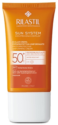 RILASTIL SUN SYSTEM D-CLAR SPF 50+ CREMA MEDIUM - Farmaciapacini.it