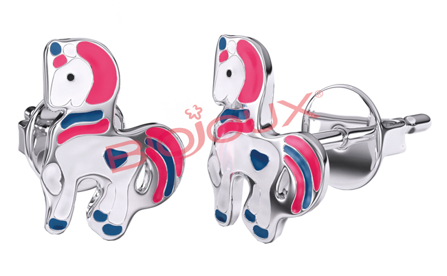 ORECCHINO STERILE BJT703 STS BABY UNICORN - Farmaciapacini.it