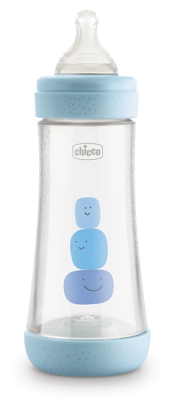 CHICCO BIBERON PERFECT 5 BOY 300 ML IN SILICONE 3 FORI - Farmaciapacini.it