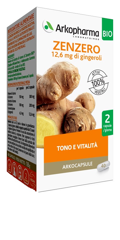 ARKO CAPSULE ZENZERO BIO 40 CAPSULE - Farmaciapacini.it
