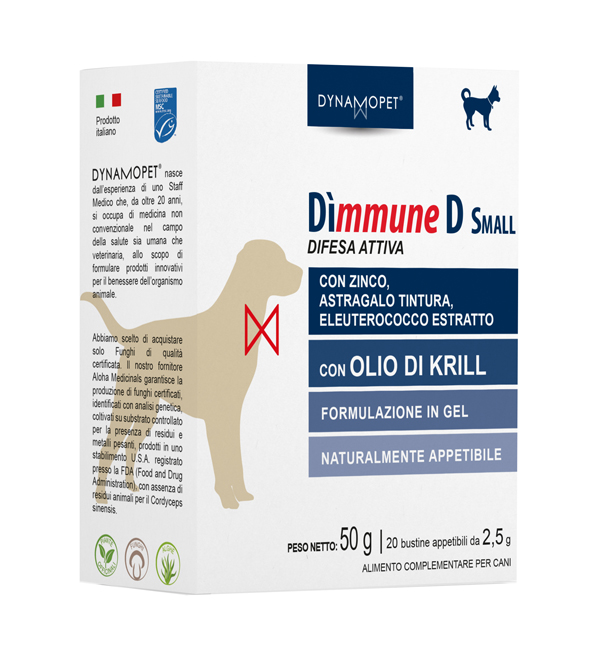 DIMMUNE D SMALL CANI 20 BUSTINE 2,5 G - Farmaciapacini.it