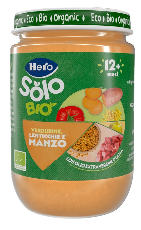 HERO SOLO OMOGENEIZZATO VERDURINE CON MANZO 100% BIO 190 G - Farmaciapacini.it