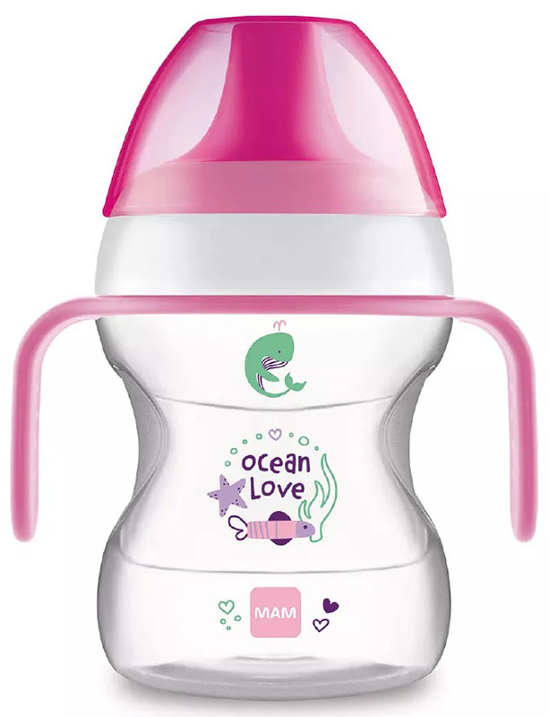 MAM LEARN TO DRINK CUP 190 ML 6+ BECCUCCIO RIGIDO FEMMINA - Farmaciapacini.it