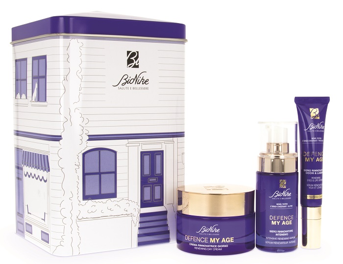 DEFENCE MY AGE COFANETTO REGALO SIERO RINNOVATORE INTENSIVE 30 ML + CREMA INNOVATRICE GIORNO 50 ML + SIERO RINNOVATORE OCCHI E LABBRA 15 ML - Farmaciapacini.it