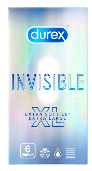 PROFILATTICO DUREX INVISIBLE XL 6 PEZZI - Farmaciapacini.it