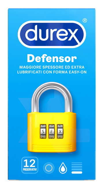 PROFILATTICO DUREX DEFENSOR 12 PEZZI - Farmaciapacini.it