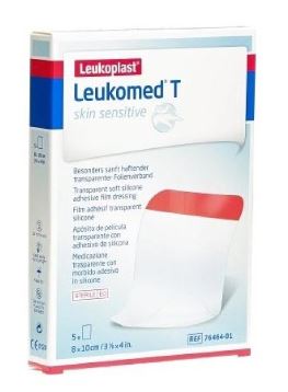 LEUKOMED T SKIN SENSITIVE MEDICAZIONE POST-OPERATORIA TRASPARENTE CON MASSA ADESIVA IN SILICONE 8X10 CM 5 PEZZI - Farmaciapacini.it