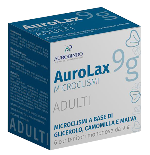 MICROCLISMI PER ADULTI AUROLAX 6 CONTENITORI 9 G - Farmaciapacini.it