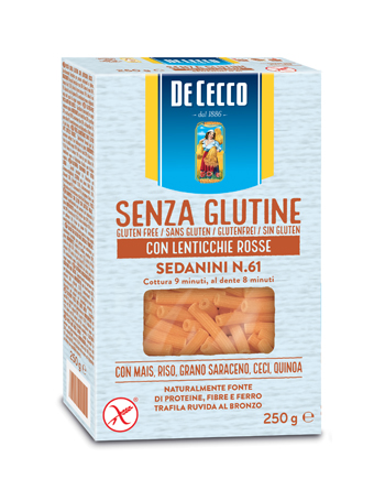 DE CECCO SEDANINI N61 LENTICCHIE ROSSE 250 G - Farmaciapacini.it