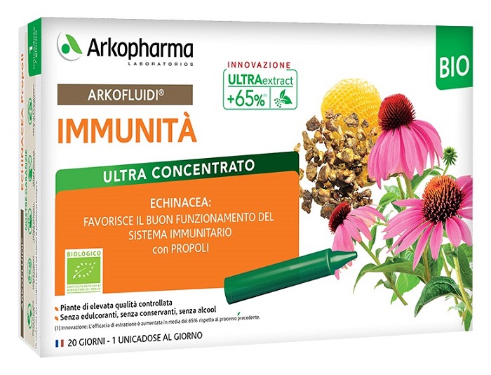 ARKOFLUIDI IMMUNITA' PROPOLI ECHINACEA BIO 20 FIALOIDI 15 ML - Farmaciapacini.it