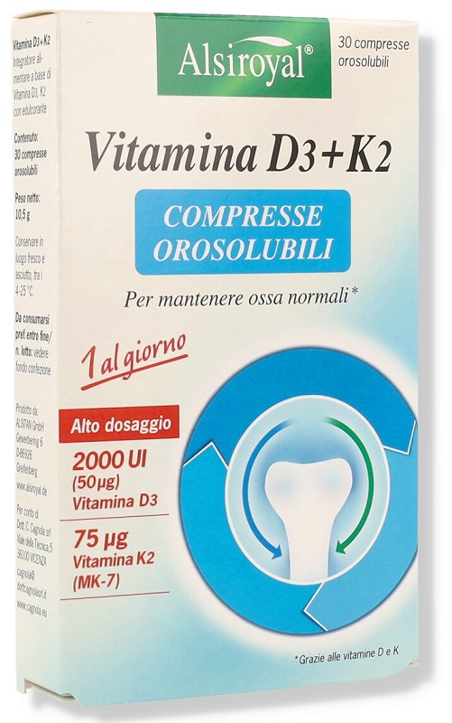 VITAMINA D3+K2 30 COMPRESSE - Farmaciapacini.it