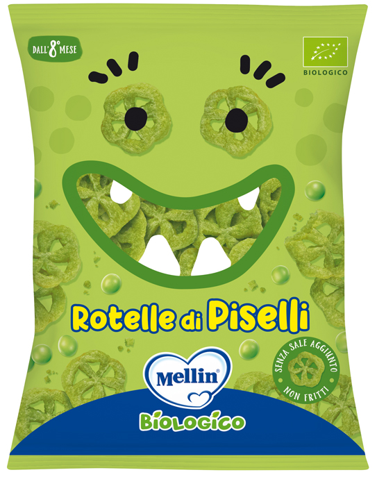MELLIN SNACK BIO ROTELLE PISELLI 20 G - Farmaciapacini.it