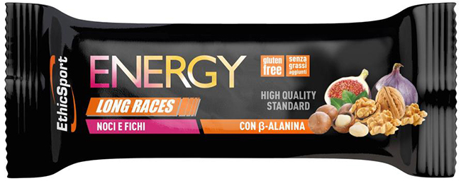 ETHICSPORT ENERGY LONG RACES BARRETTA ENERGETICA CON BETA-ALANINA NOCI E FICHI 40 G - Farmaciapacini.it
