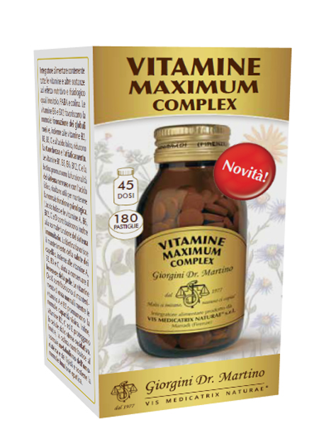 VITAMINE MAXIMUM COMPLEX 180 PASTIGLIE - Farmaciapacini.it