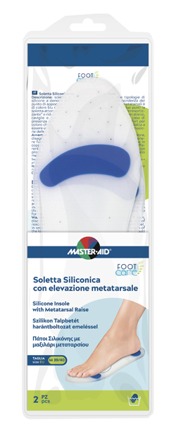 MASTER-AID FOOT CARE SOLETTA SILICONICA MEDIUM 39-40 EU ELEV METATARSO - Farmaciapacini.it